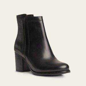 Frye Addie Double Zip Leather Bootie